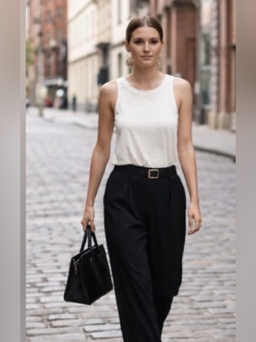 3-1 Phillip Lim  Ivory Sleeveless Tank Top Minimalist Capsule Wardrobe Small